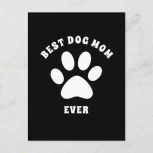 Carte Postale Meilleure maman de chien jamais texte personnalisé