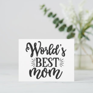 Carte Postale Meilleure maman du monde - Fête des mères
