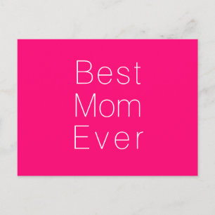 Carte Postale Meilleure Maman, Fête des Mères, Maman minimaliste