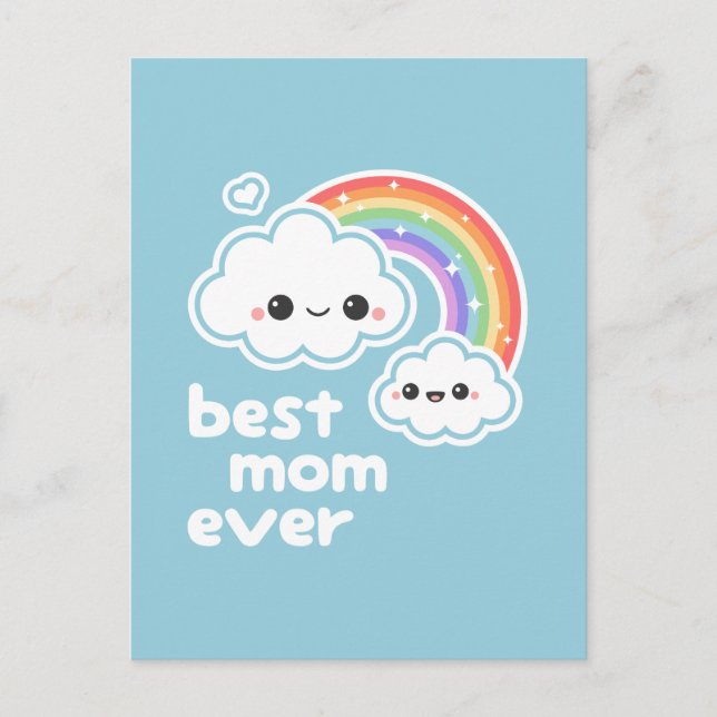 Carte Postale Meilleure maman mignonne jamais (Devant)