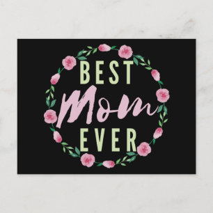CARTE POSTALE MEILLEURE MÈRE JAMAIS - MEILLEURE MÈRE FLORISTE