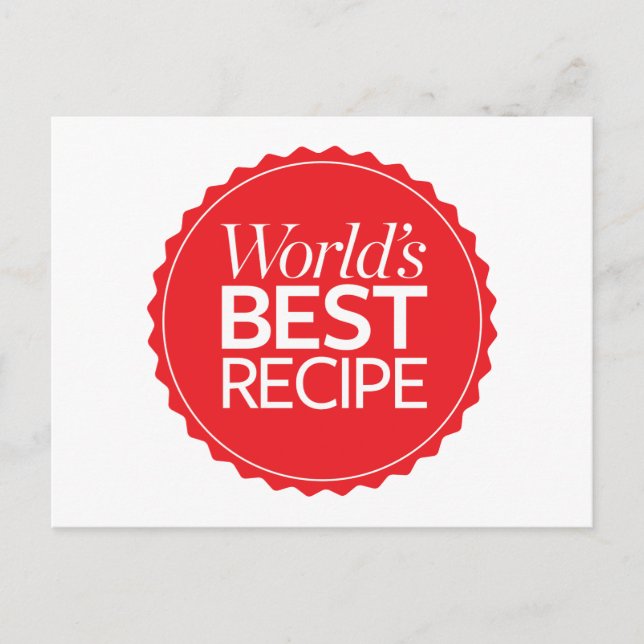 Carte Postale Meilleure recette du monde (Devant)