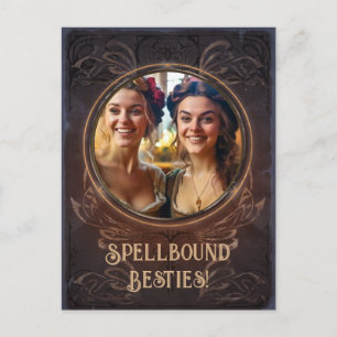 Carte Postale Meilleures amies ensorcelées - Cadeau de mémoire m