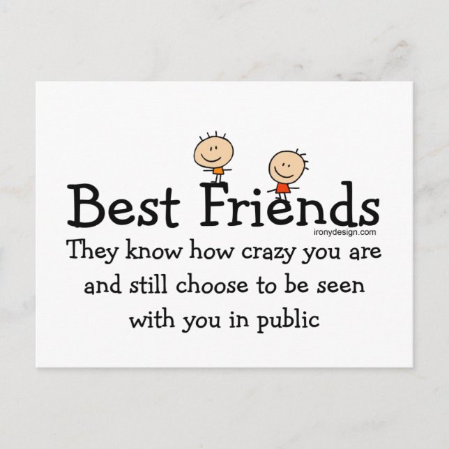 Carte Postale Meilleurs amis (Devant)