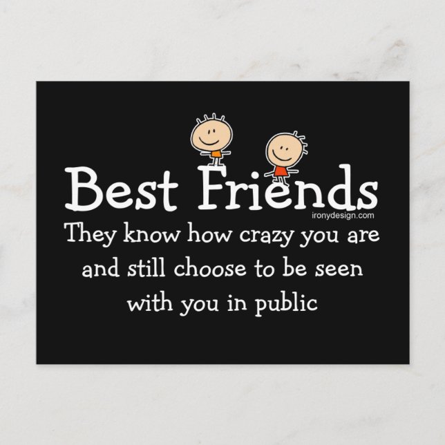 Carte Postale Meilleurs amis (Devant)