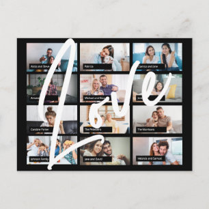 Carte Postale Meilleurs amis en ligne virtuels personnalisés 12 