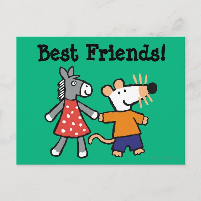 Carte Postale Meilleurs amis Maisy and Dotty Hold Hands (Devant)