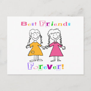 Carte Postale Meilleurs Amis Pour Les Cadeaux BFF