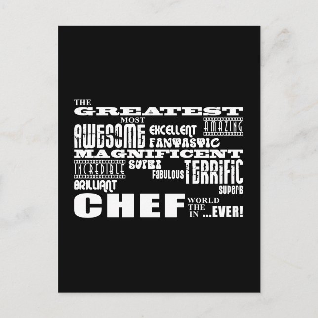 Carte Postale Meilleurs Chefs Anniversaires : Grand Chef (Devant)