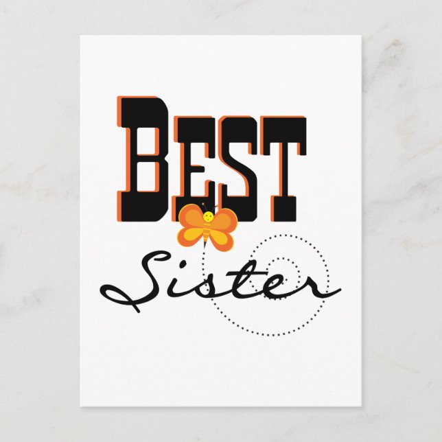 Carte Postale Meilleurs T-shirts et cadeaux de Soeurs (Devant)