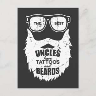 Carte Postale Meilleurs Uncles Porte Tatouages Mari