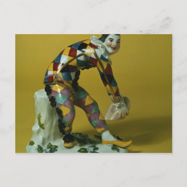 Carte Postale Meissen figure de l'Arlequin, vers 1750 (Devant)