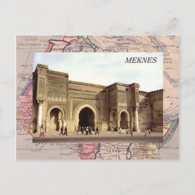 Carte Postale Meknès, nord du Maroc (Devant)