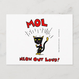 Carte postale Mel "MOL : MEOW OUD LOUD"