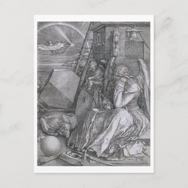 Carte Postale Melancholia, Albrecht Durer (Devant)