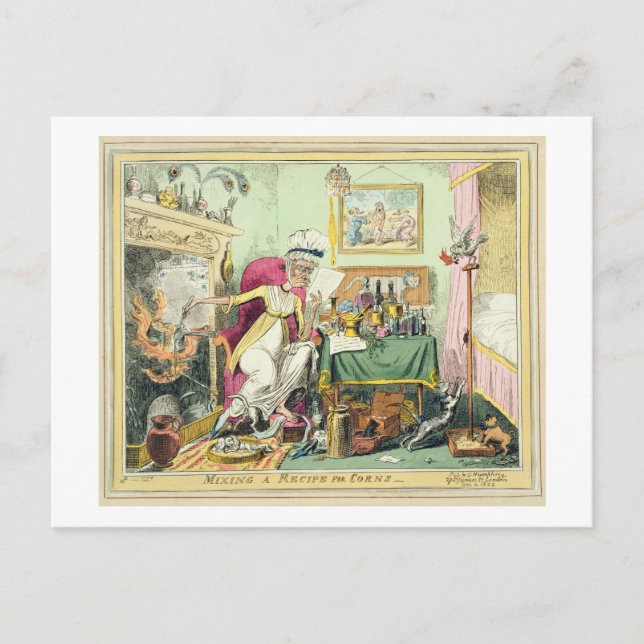 Carte Postale Mélange d'une recette pour des grains, éditée par (Devant)