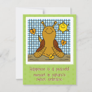 Carte Postale Mélange Escargots Soleil Et La Mosaïque De Feuille