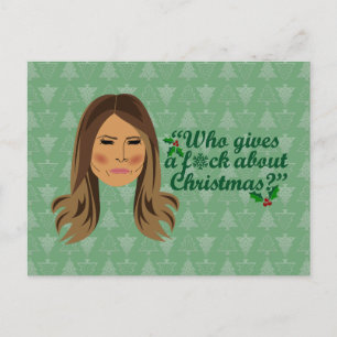 Carte Postale Melania Trump qui fait des folies à propos de Noël
