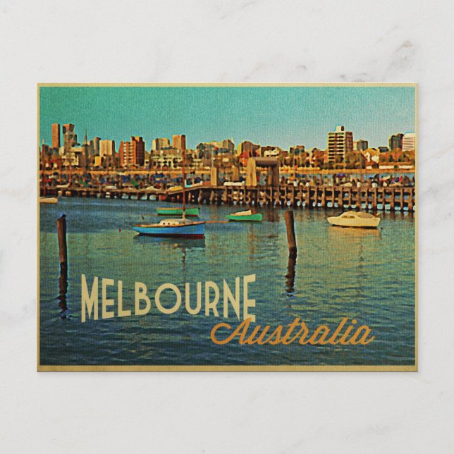 Carte Postale Melbourne Australie (Devant)