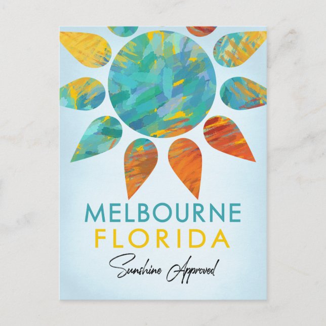 Carte Postale Melbourne Floride Sunshine Travel (Devant)