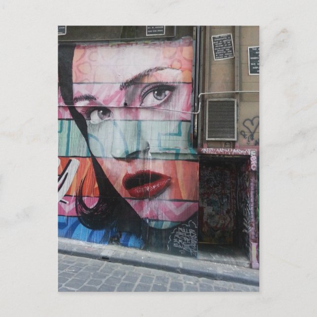 Carte Postale Melbourne Graffiti Urban Art Postcard Hosier Lane (Devant)