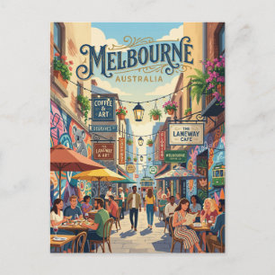 Carte Postale Melbourne Lanes Australie