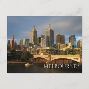 Carte Postale Melbourne Skyline, pont Princess, rivière Yarra