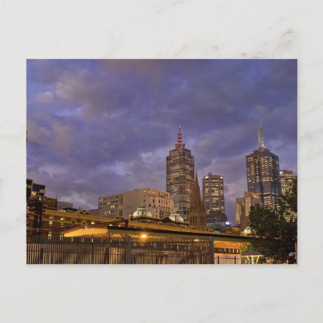 Carte Postale Melbuorne Skyline (Devant)