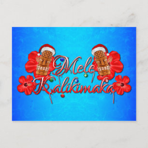 Carte Postale Mele Kalikimaka Tiki