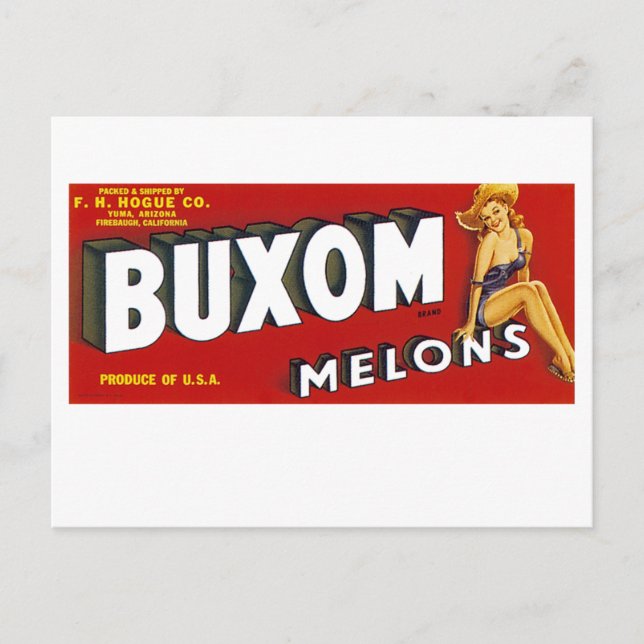 Carte Postale Mellons Buxom (Devant)