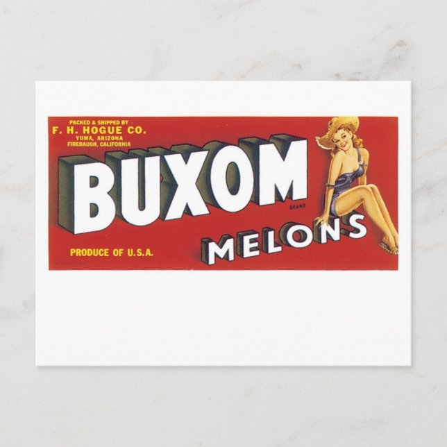 Carte Postale Melons Buxom (Devant)