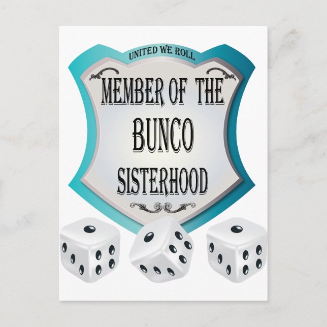 Carte Postale membre de la confrérie bunco (Devant)