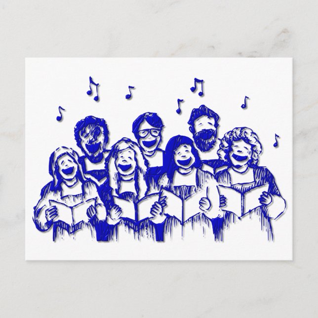 Carte Postale Membres/chanteurs de chorale (Devant)