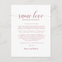 Même amour, mariage réduit en or rose
