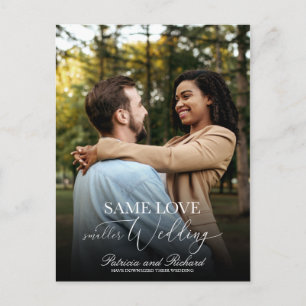 Carte Postale Même Amour Télédimensionner Mariage Simple Élégant