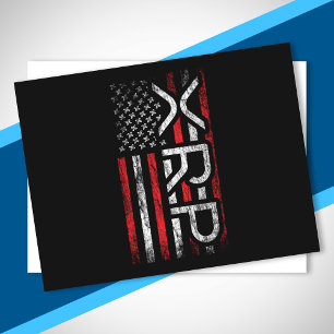 Carte Postale Mème Drapeau Américain XRP Crypto Cryptomonnaie