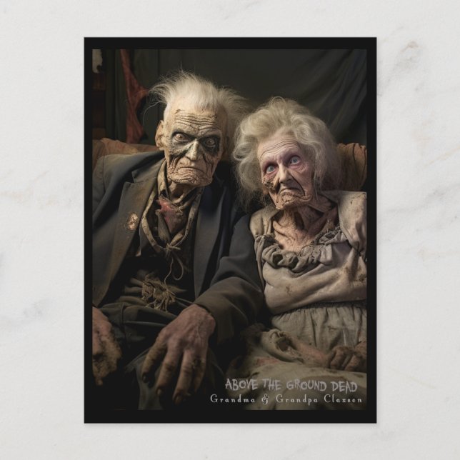 Carte Postale Mémé et Papi Claxson (Devant)