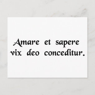 Carte Postale Même un dieu a du mal à aimer et à être sage......