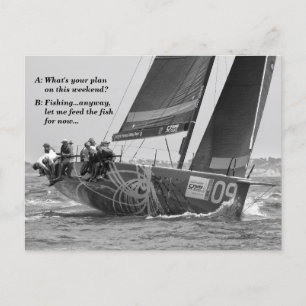 Carte Postale Mème yacht