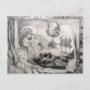 CARTE POSTALE MEMENTO MORI