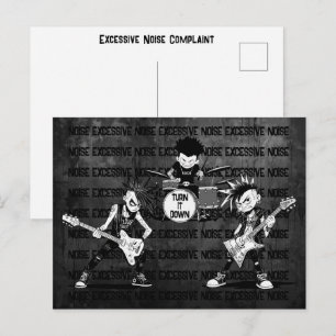 Carte Postale Mémo de voisin amical plainte de bruit excessif