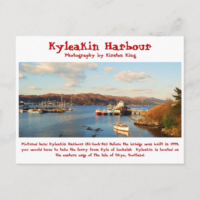 Carte Postale mémoire 2 078, Port de Kyleakin, Photographie par  (Devant)