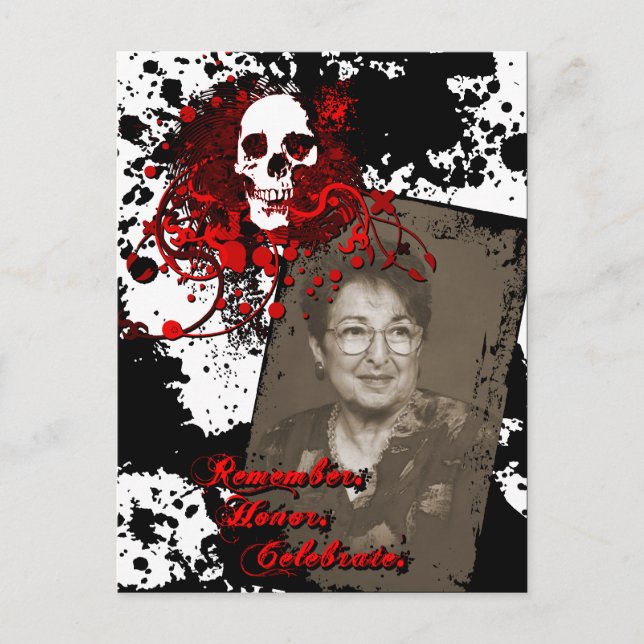 Carte Postale mémoire de dia de los muertos (Devant)