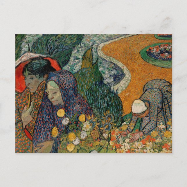 Carte Postale Mémoire du jardin à Etten, Van Gogh Art (Devant)