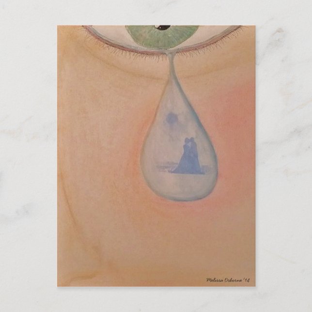 carte postale mémoire larme (Devant)