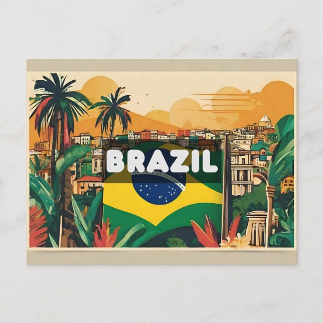 Carte Postale Mémoire vacances Brésil (Devant)