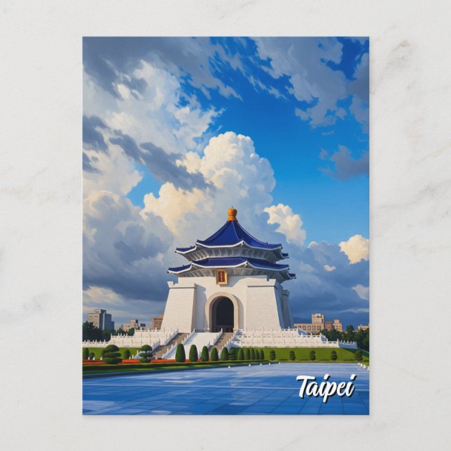 Carte Postale Mémorial Chiang Kai-shek de Taipei Taïwan (Devant)