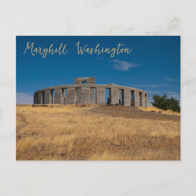 Carte Postale Mémorial de guerre de Maryhill Washington Stonehen (Devant)