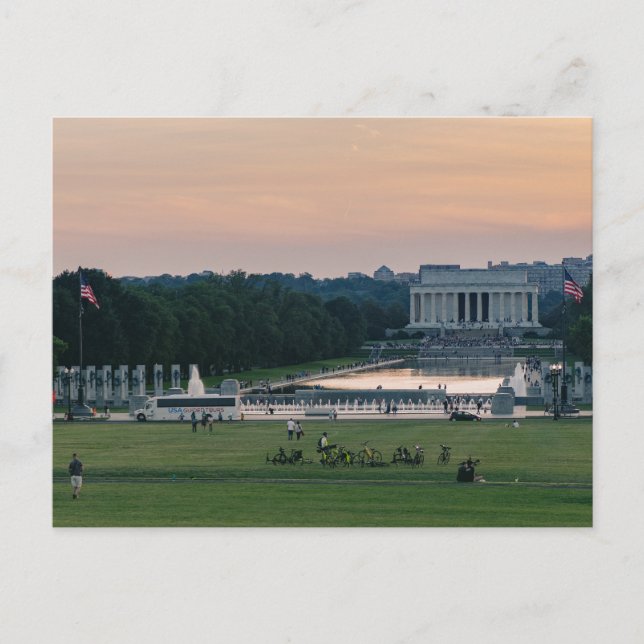Carte Postale Mémorial de Lincoln (Devant)