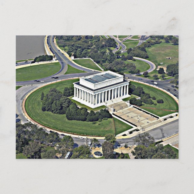 Carte Postale Mémorial de Lincoln (Devant)